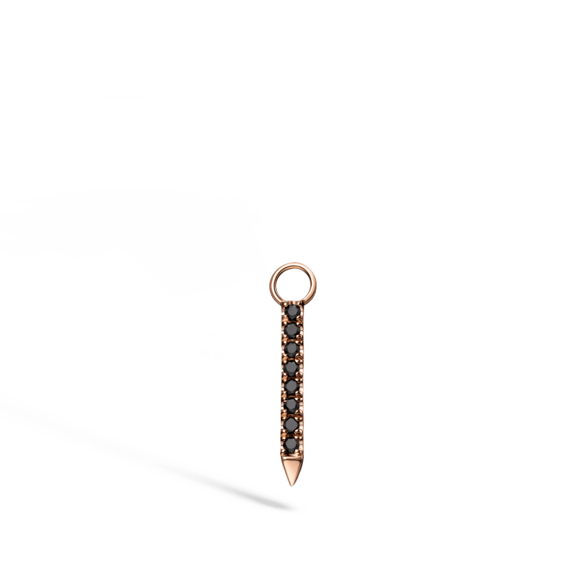 Black and White Diamond Eternity Bar Charm