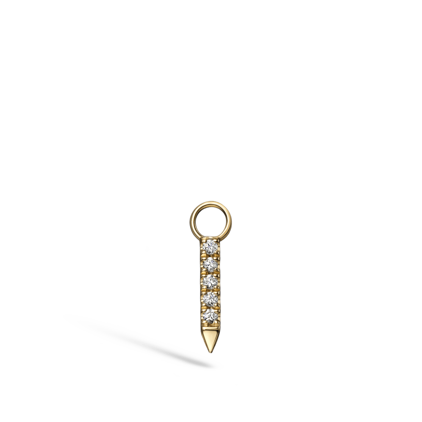 Diamond and Sapphire Eternity Bar Charm