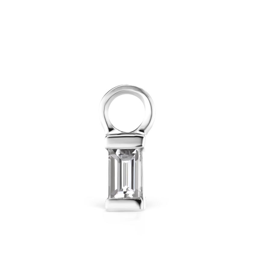Diamond Baguette Charm