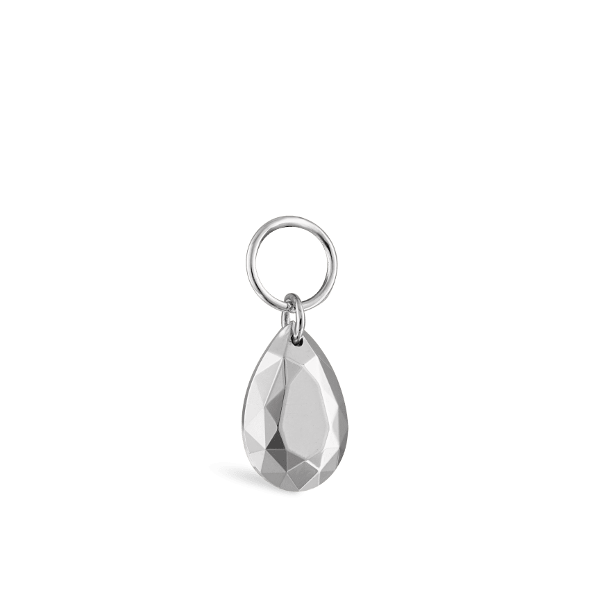 Faceted Gold Pear Charm