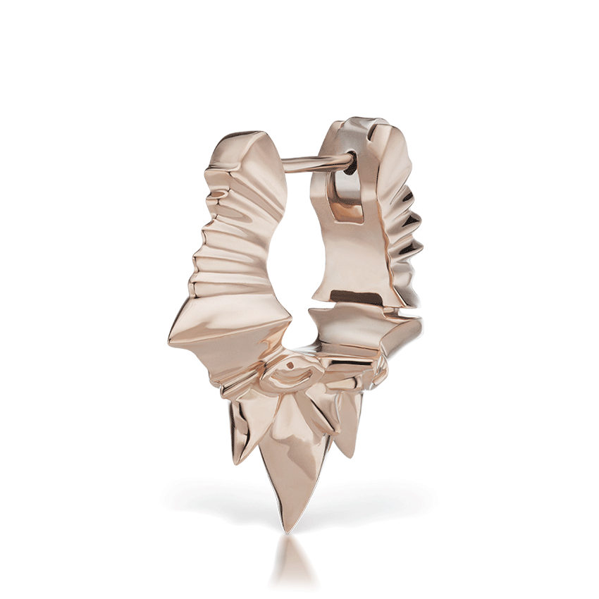 Large Javanese Spike Hoop Earring