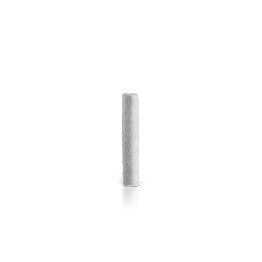Matte Round Bar Stud Earring