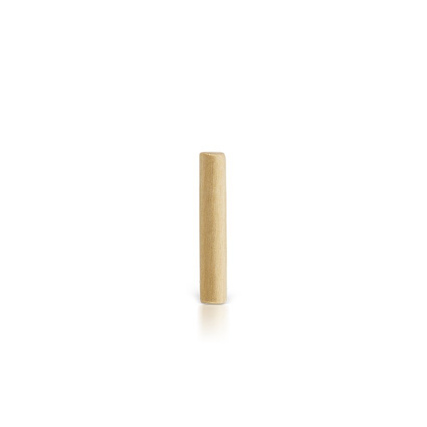 Matte Round Bar Stud Earring