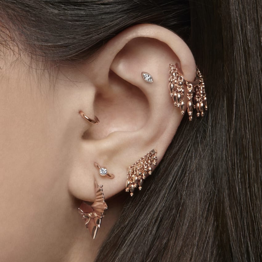 Tassel Bar Stud Earring