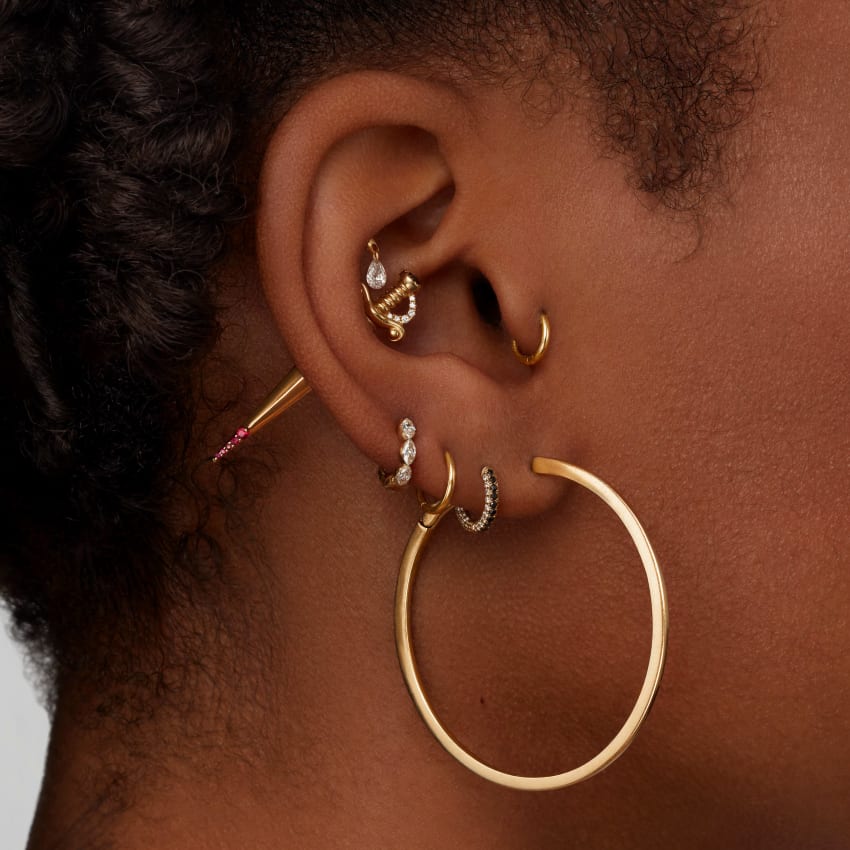 Flat Hoop Earring