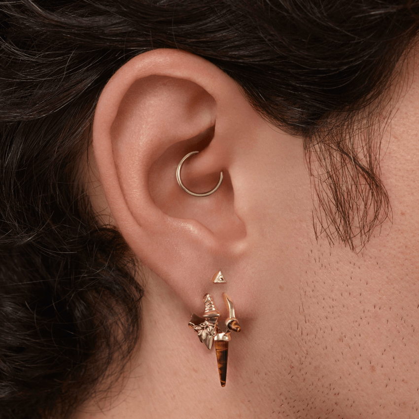 Javanese Spike Hoop Earring