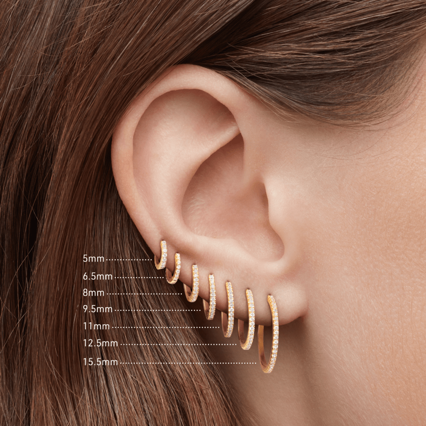 Diamond Eternity Hoop Earring