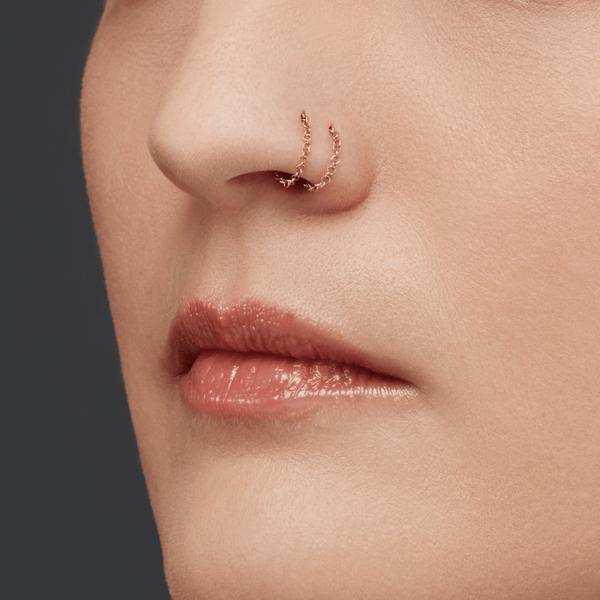 Chain Wrap Stud Earring