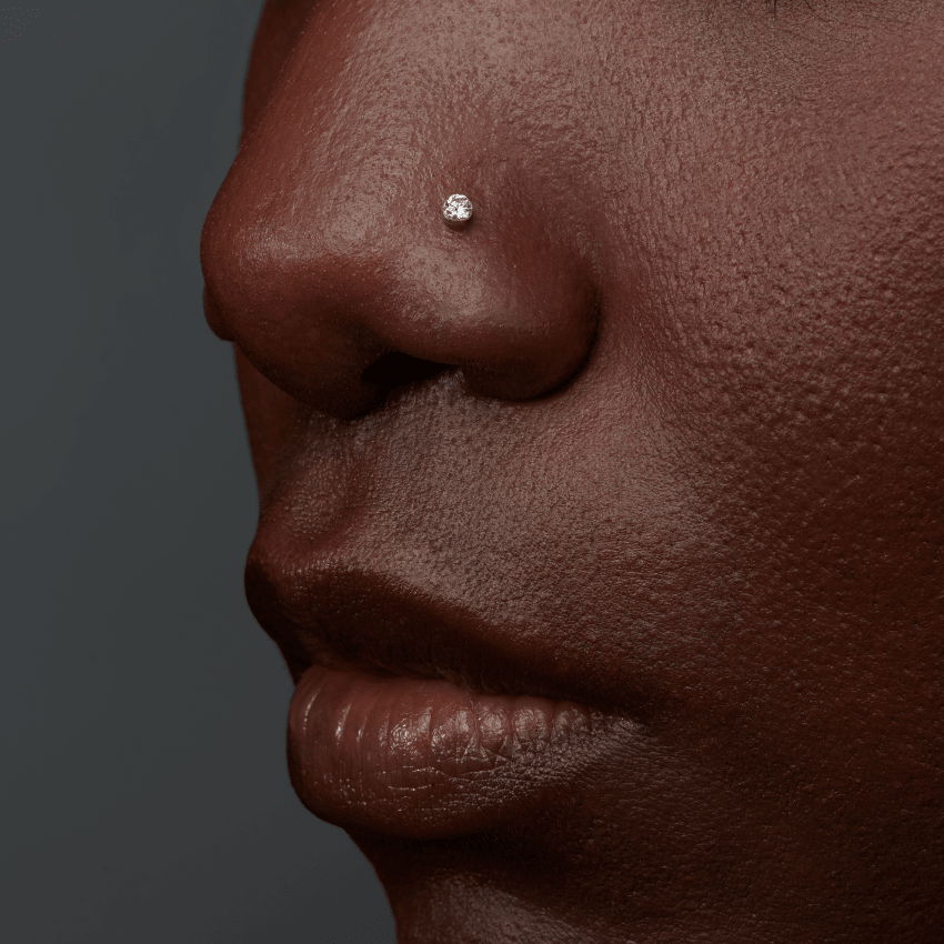 Invisible Set Diamond Nostril Screw