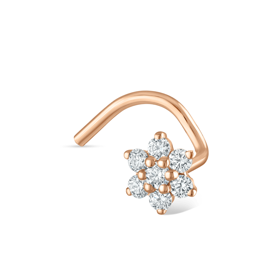 Diamond Flower Nostril Screw