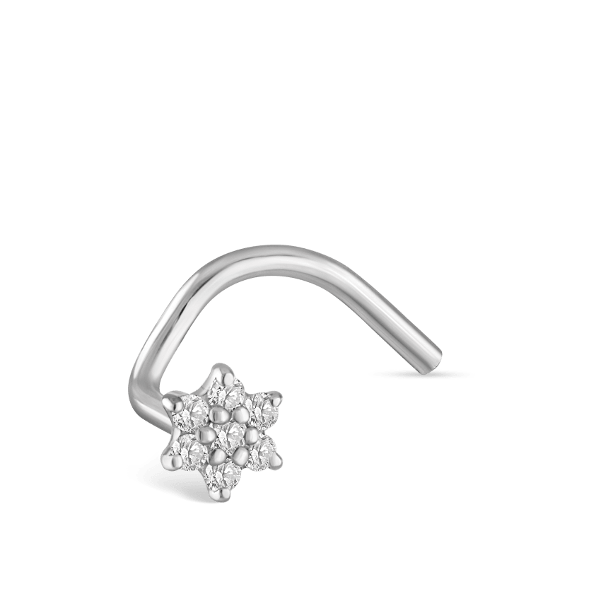 Diamond Flower Nostril Screw