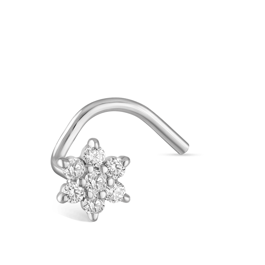 Diamond Flower Nostril Screw