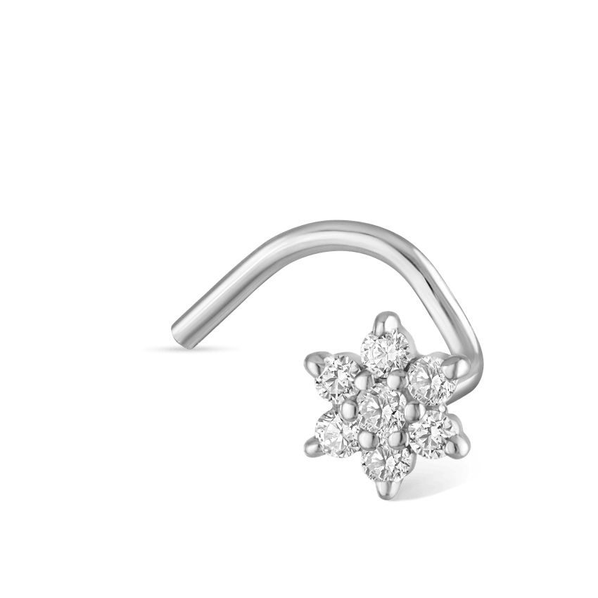 Diamond Flower Nostril Screw