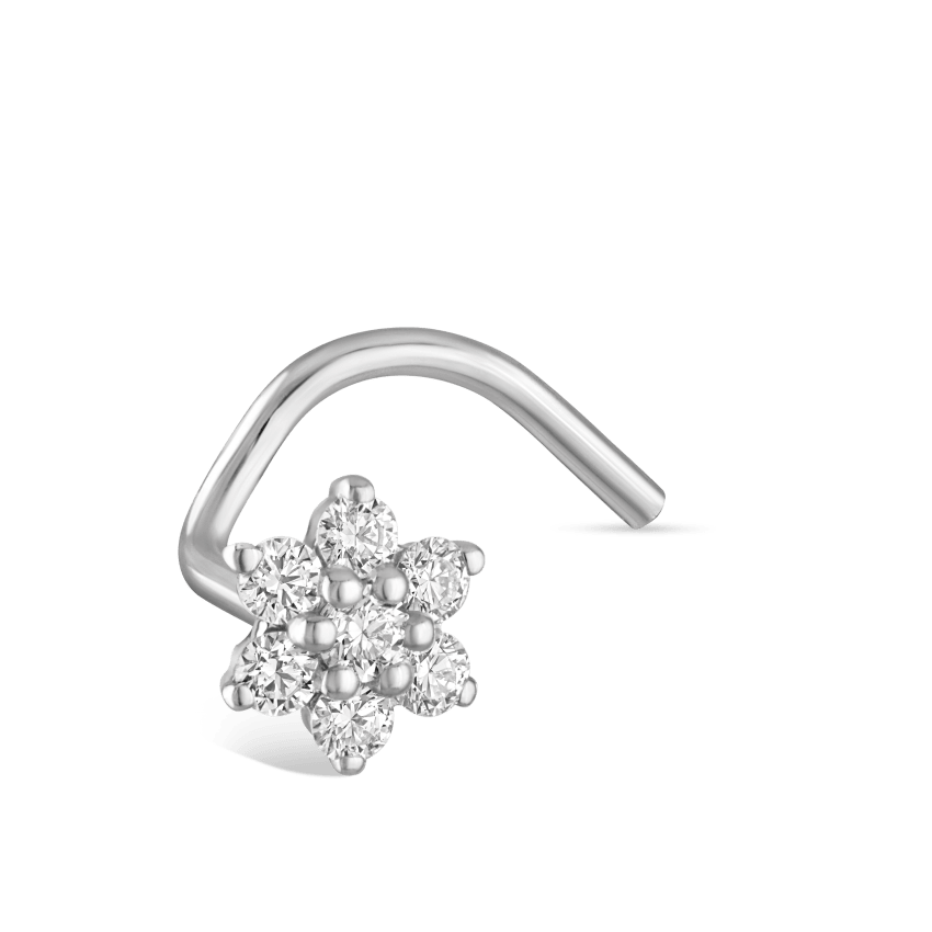 Diamond Flower Nostril Screw