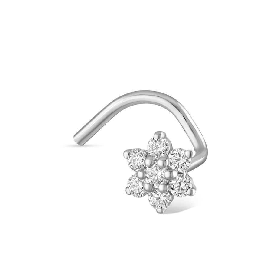 Diamond Flower Nostril Screw