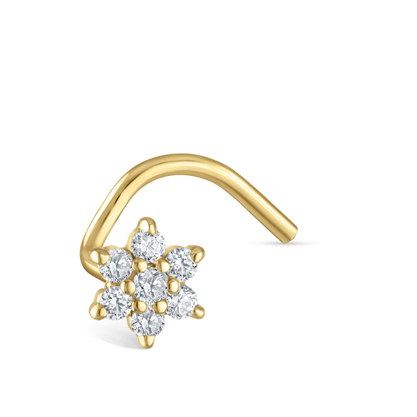 Diamond Flower Nostril Screw