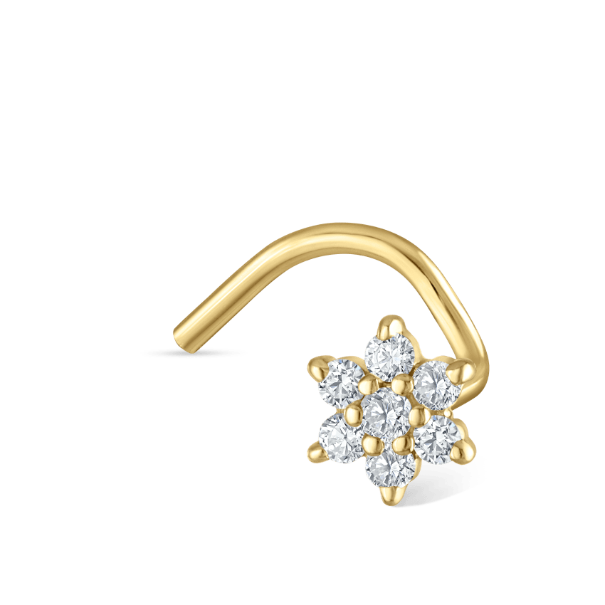 Diamond Flower Nostril Screw