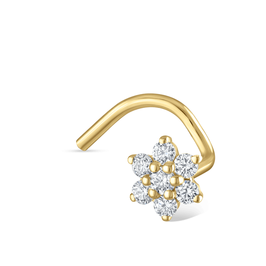 Diamond Flower Nostril Screw
