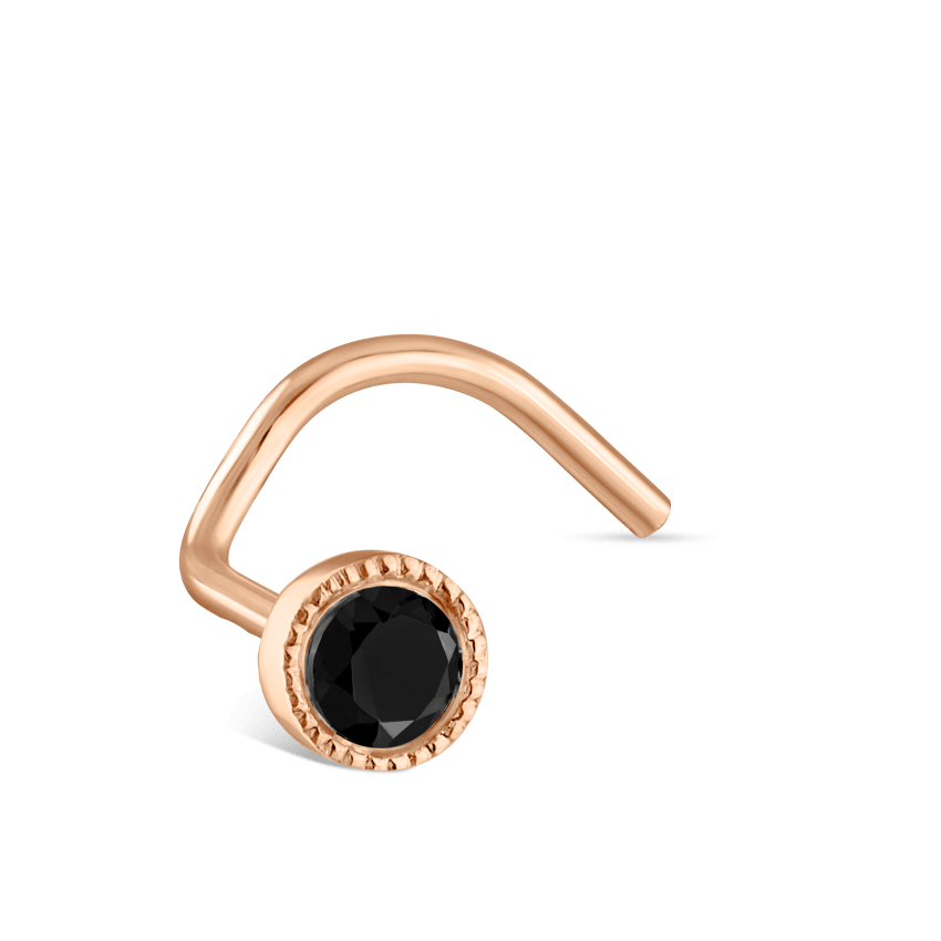 Black Diamond Scalloped Set Nostril Screw
