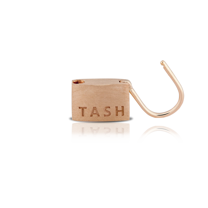 Padlock Hoop Earring