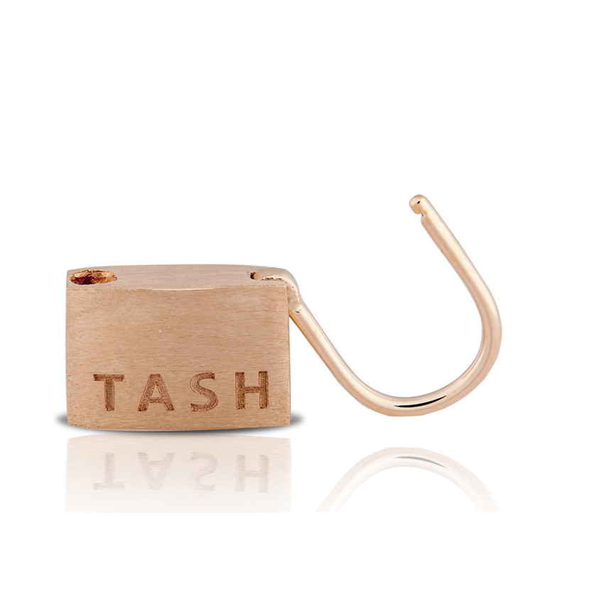 Padlock Hoop Earring