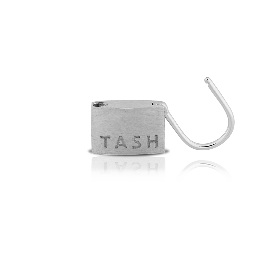 Padlock Hoop Earring