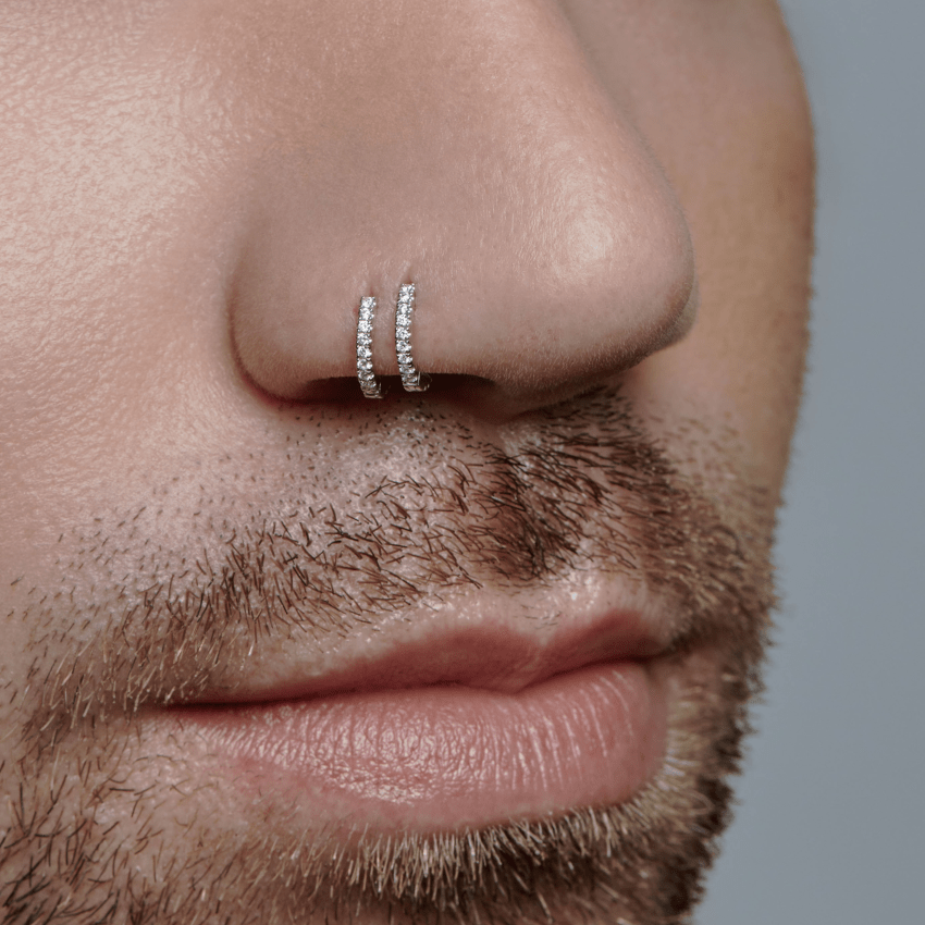 Diamond Eternity Hoop Earring