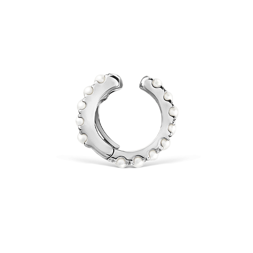 Pearl Eternity Tash Cuff Earring