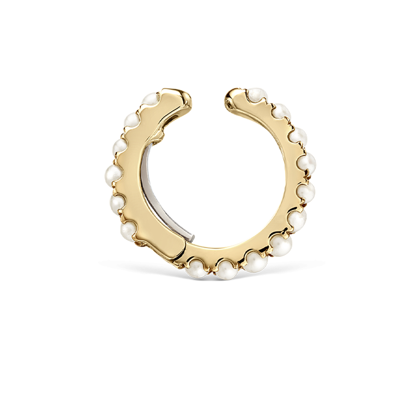 Pearl Eternity Tash Cuff Earring