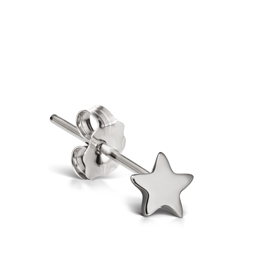 Plain Star Stud Earring