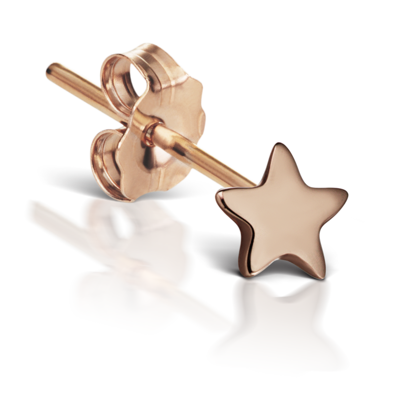 Plain Star Stud Earring