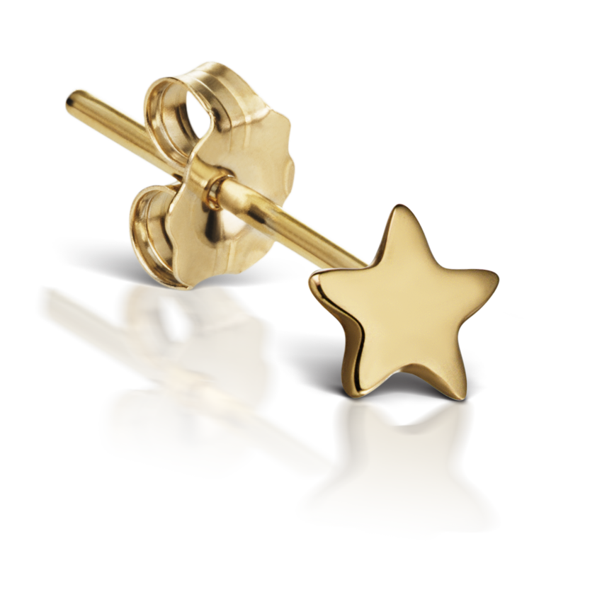 Plain Star Stud Earring