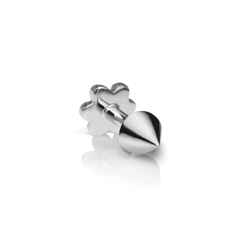 Short Spike Threaded Stud Earring