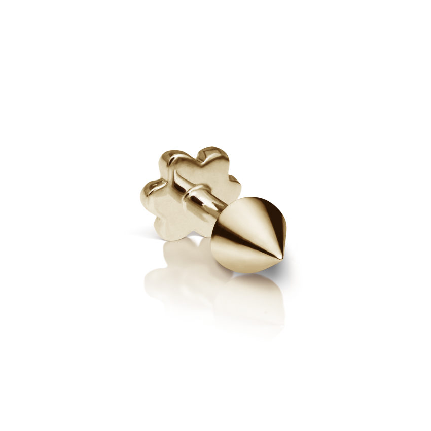 Short Spike Threaded Stud Earring