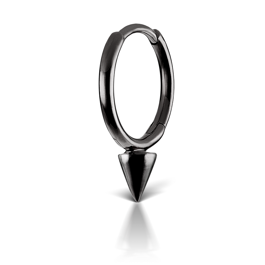 Single Short Spike Hoop Earring (Non-Rotating)