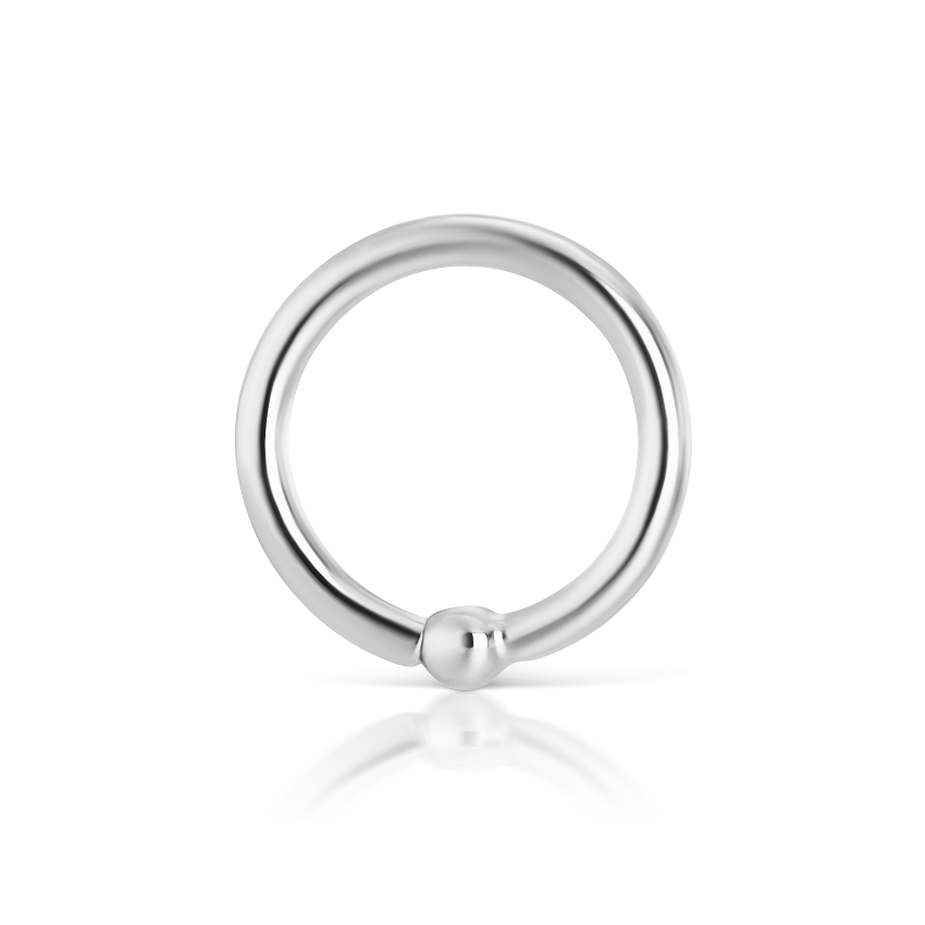 Fixed Gold Ball Ring