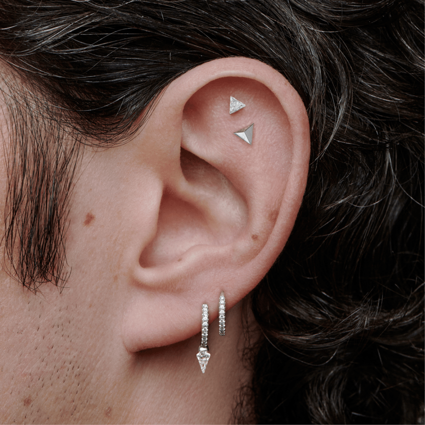 Diamond Eternity Hoop Earring