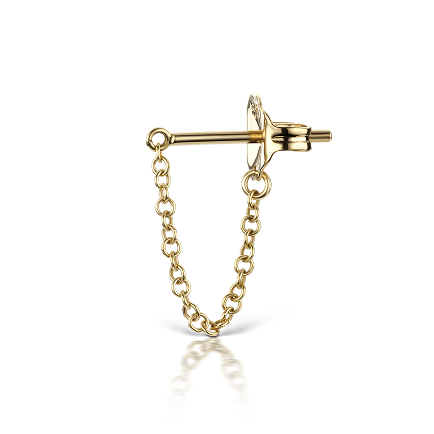 Chain Wrap Stud Earring