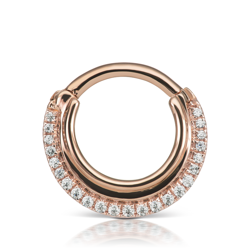 Diamond Dhara Hoop Earring