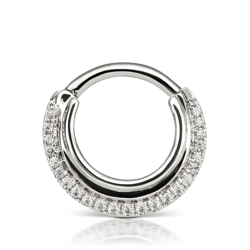 Diamond Dhara Hoop Earring