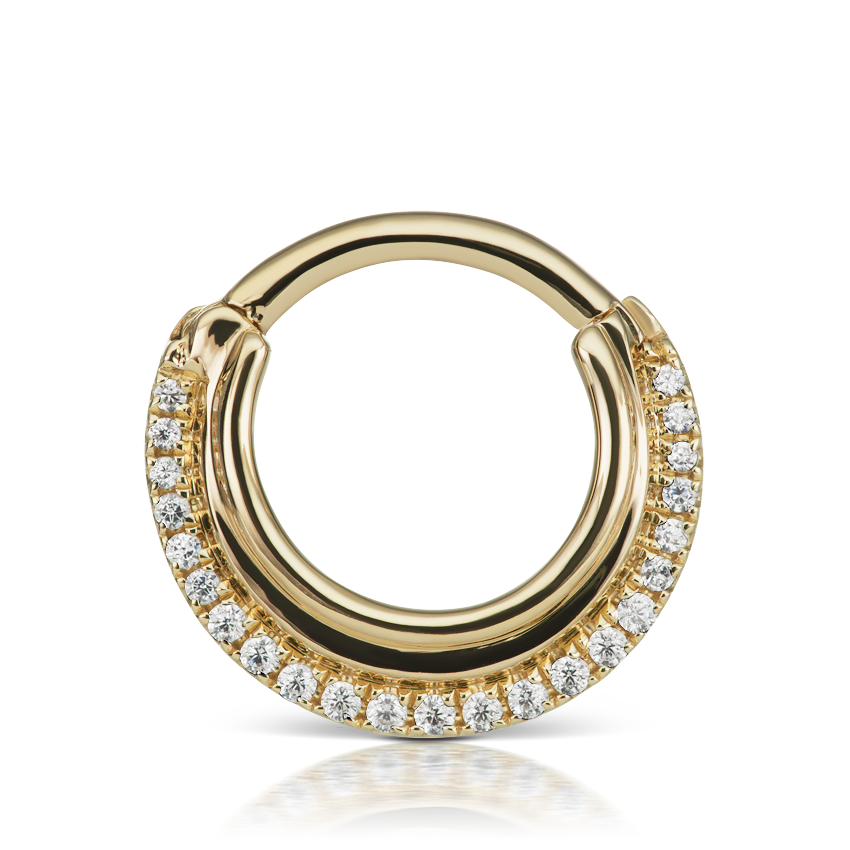 Diamond Dhara Hoop Earring