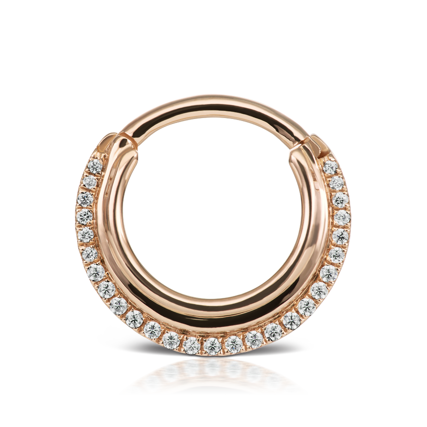Diamond Dhara Hoop Earring