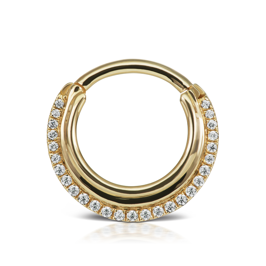 Diamond Dhara Hoop Earring