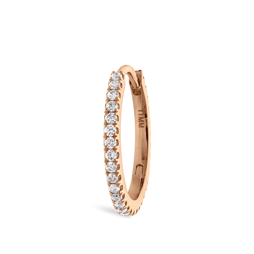 Diamond Eternity Hoop Earring