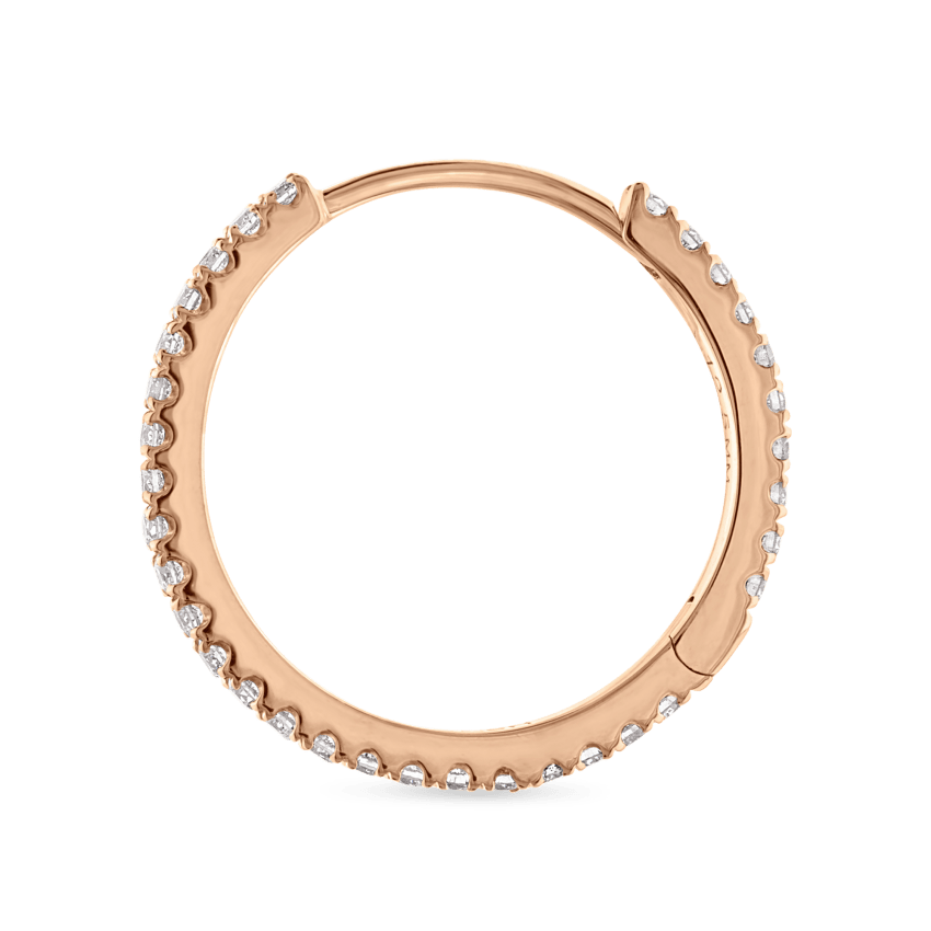 Diamond Eternity Hoop Earring