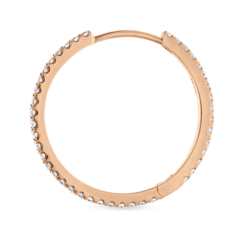 Diamond Eternity Hoop Earring