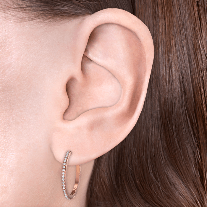 Diamond Eternity Hoop Earring