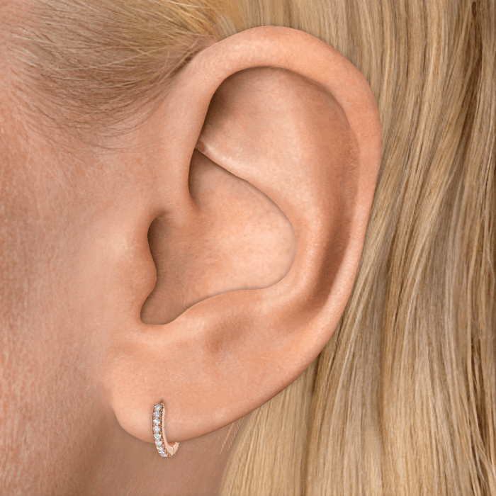 Diamond Eternity Hoop Earring