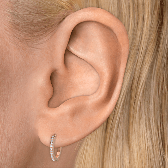 Diamond Eternity Hoop Earring