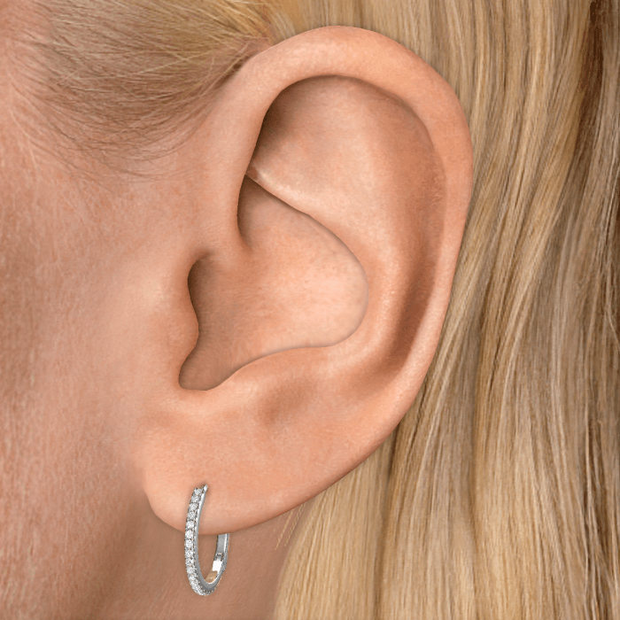 Diamond Eternity Hoop Earring